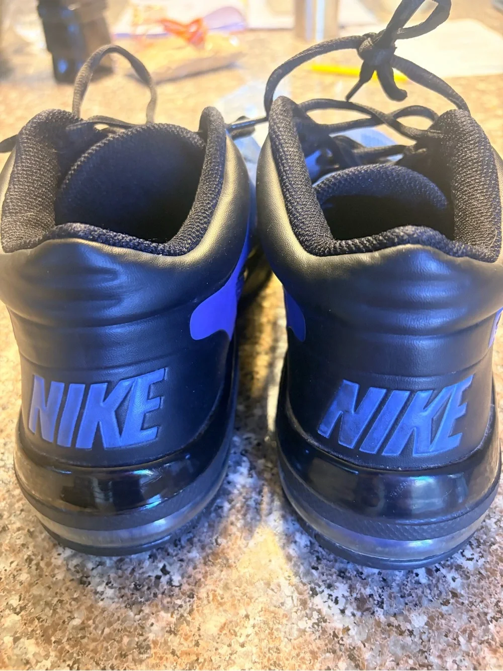 Nike Men’s Royal Blue and Black Athletic Training Shoes